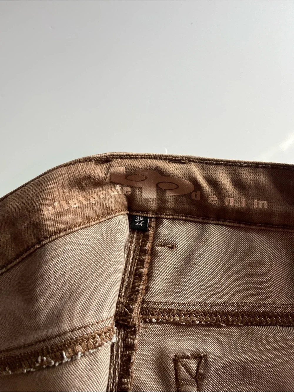 Bulletprufe • Slim Fit Men’s Jeans in Light Brown -